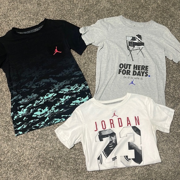 Jordan Other - Lot of 3 jordan shirts . Medium youth